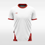 red custom soccer jersey