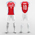 red custom soccer jerseys kit