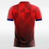 red short handball jersey