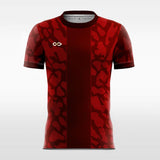 red short sleeve jersey soccer