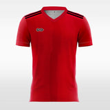      red soccer jersey