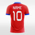 red women soccer jersey design