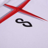 Custom White & Red Men's Soccer Jersey Cloth