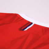 Red Breakthrough Soccer Jersey Neck Detail