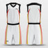 strips white basketball jersey set