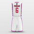 toronto white and pink basketball jersey kit