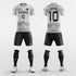 water wave short soccer jersey kit