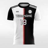 White and Black Soccer Jersey