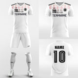 white and black soccer jersey 