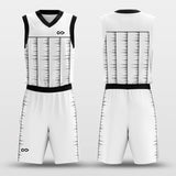 white black basketball jersey