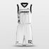 white caricature basketball jersey set