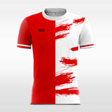 white custom soccer jersey