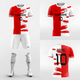 white custom soccer jerseys kit