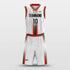 white custom sublimation basketball jersey