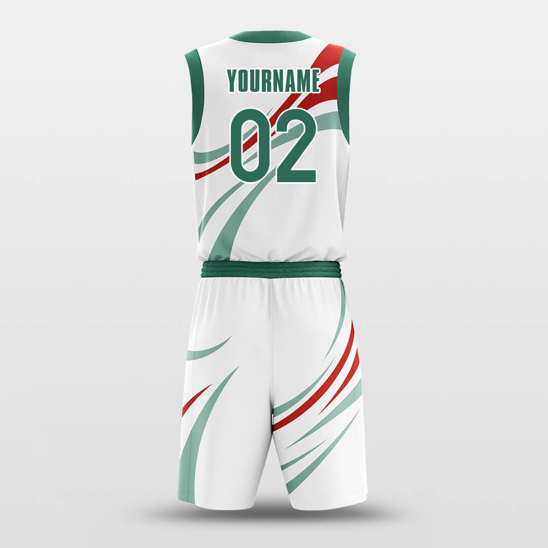    white green basketball jersey