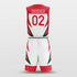     white red basketball jersey