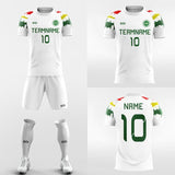 white soccer jersey set