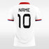 white soccer jersey
