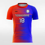 Gradient Split - Custom Womens Soccer Jerseys Design Blue Red