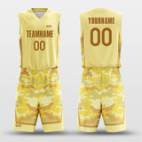 yellow custom basketball jersey