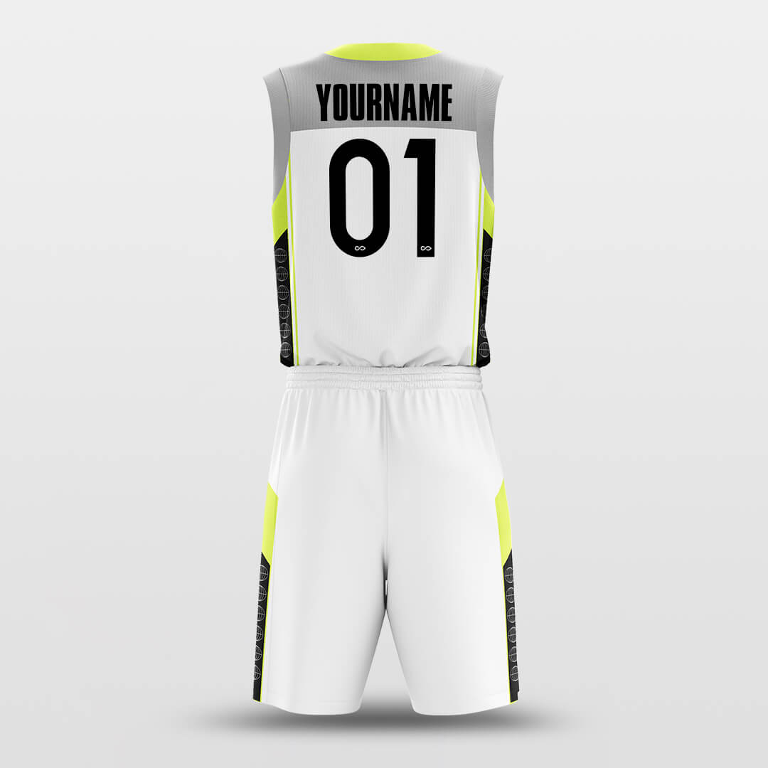 yellow custom basketball jersey