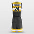 yellow custom basketball jersey
