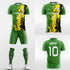 yellow custom soccer jersey kit