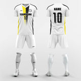  yellow custom soccer jerseys kit