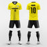  yellow custom soccer jerseys kit