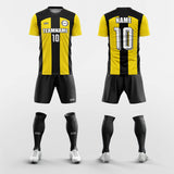 yellow custom soccer jerseys kit