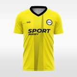 yellow  soccer jersey for men sublimation